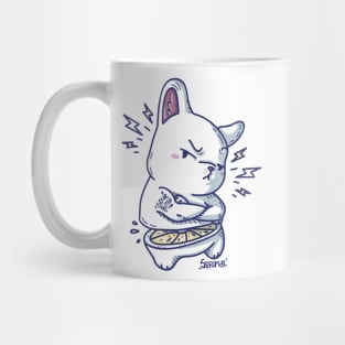 Kawaii Cute sour bunny rabbit Mug